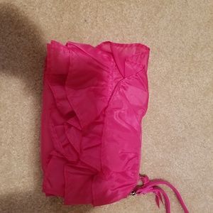 Hot pink clutch